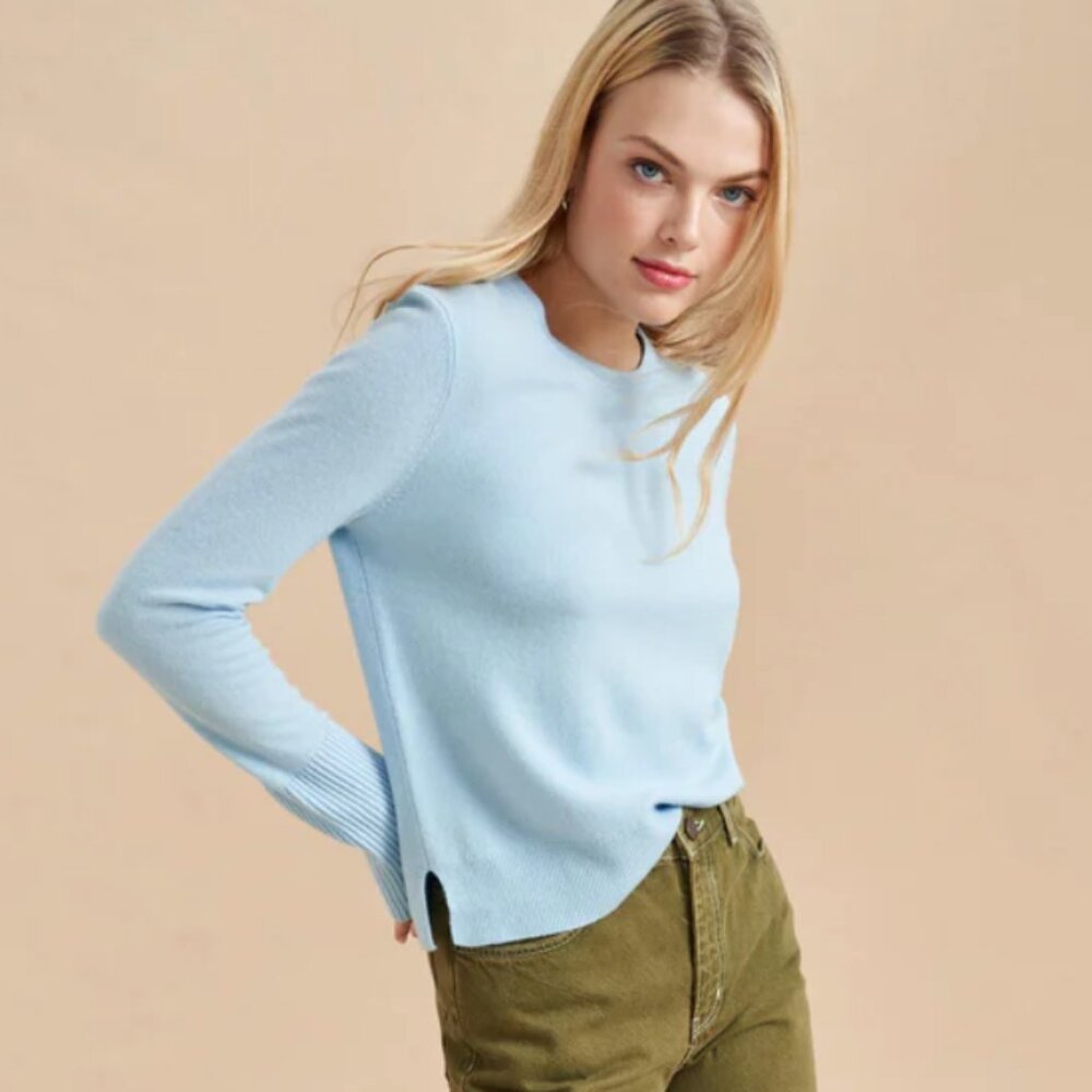 La Ligne Sky Blue Crew Neck Sweater
